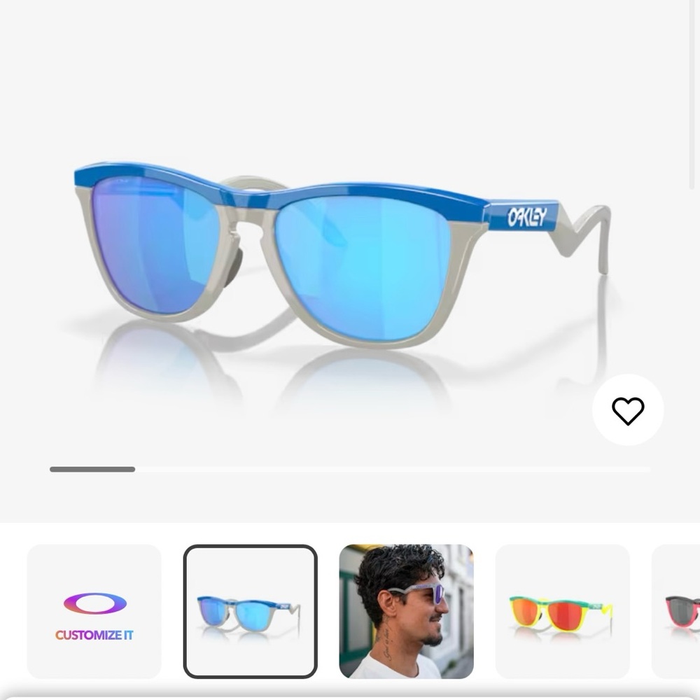 NWT Oakley Frogskins Hybrid Primary Blue/Cool Grey